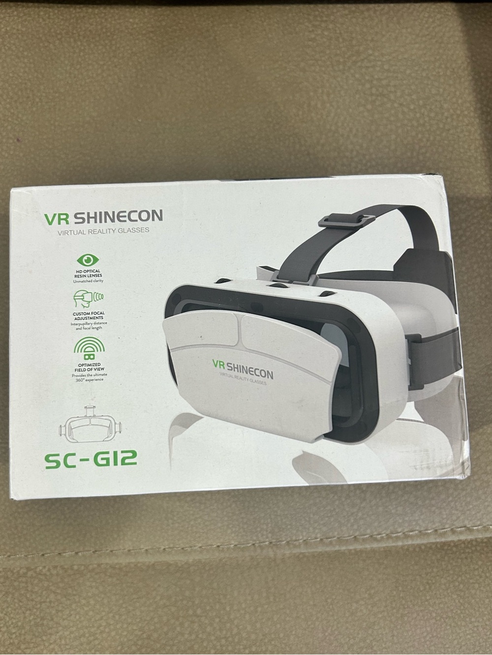 VR Shinecon SC-G12 Smartphone VR Headset in White